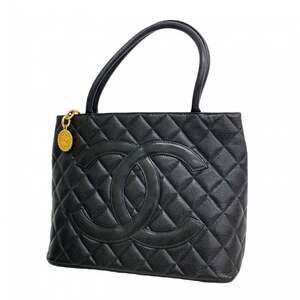 CHANEL Black Caviar Leather Reissue Tote Bag
